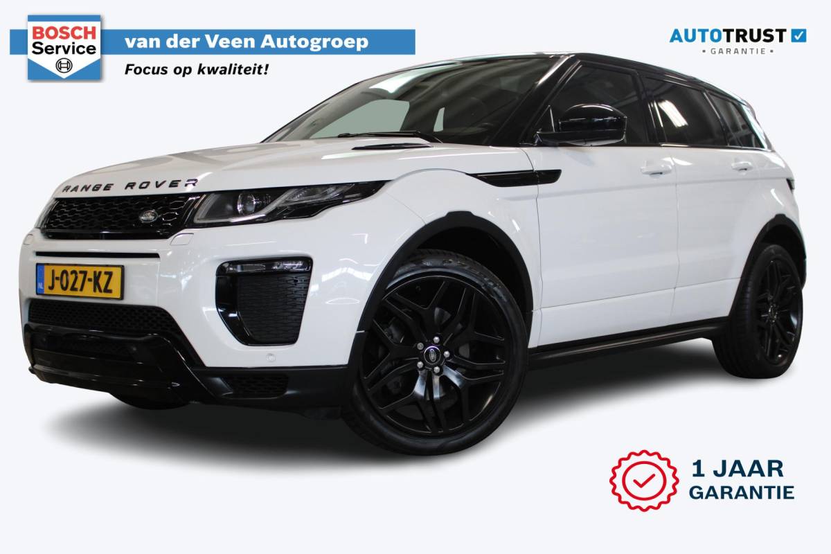Land Rover Range Rover Evoque Land Rover Range Rover Evoque 2.0 TD4 Autobiography | Incl. 12 maanden garantie | Black Exterior Pack | Meridian Sound system | Elektrische kofferklep | Navigatie | Apple Carplay | Geheugenstoelen | Stoel + stuurverwarming | Dodehoek detectie | Achteruitrijcamera |
