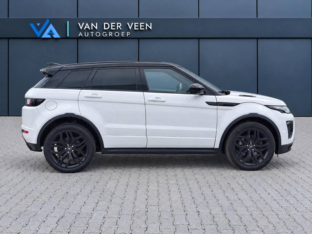 Land Rover Range Rover Evoque Land Rover Range Rover Evoque 2.0 TD4 Autobiography | Incl. 12 maanden garantie | Black Exterior Pack | Meridian Sound system | Elektrische kofferklep | Navigatie | Apple Carplay | Geheugenstoelen | Stoel + stuurverwarming | Dodehoek detectie | Achteruitrijcamera |