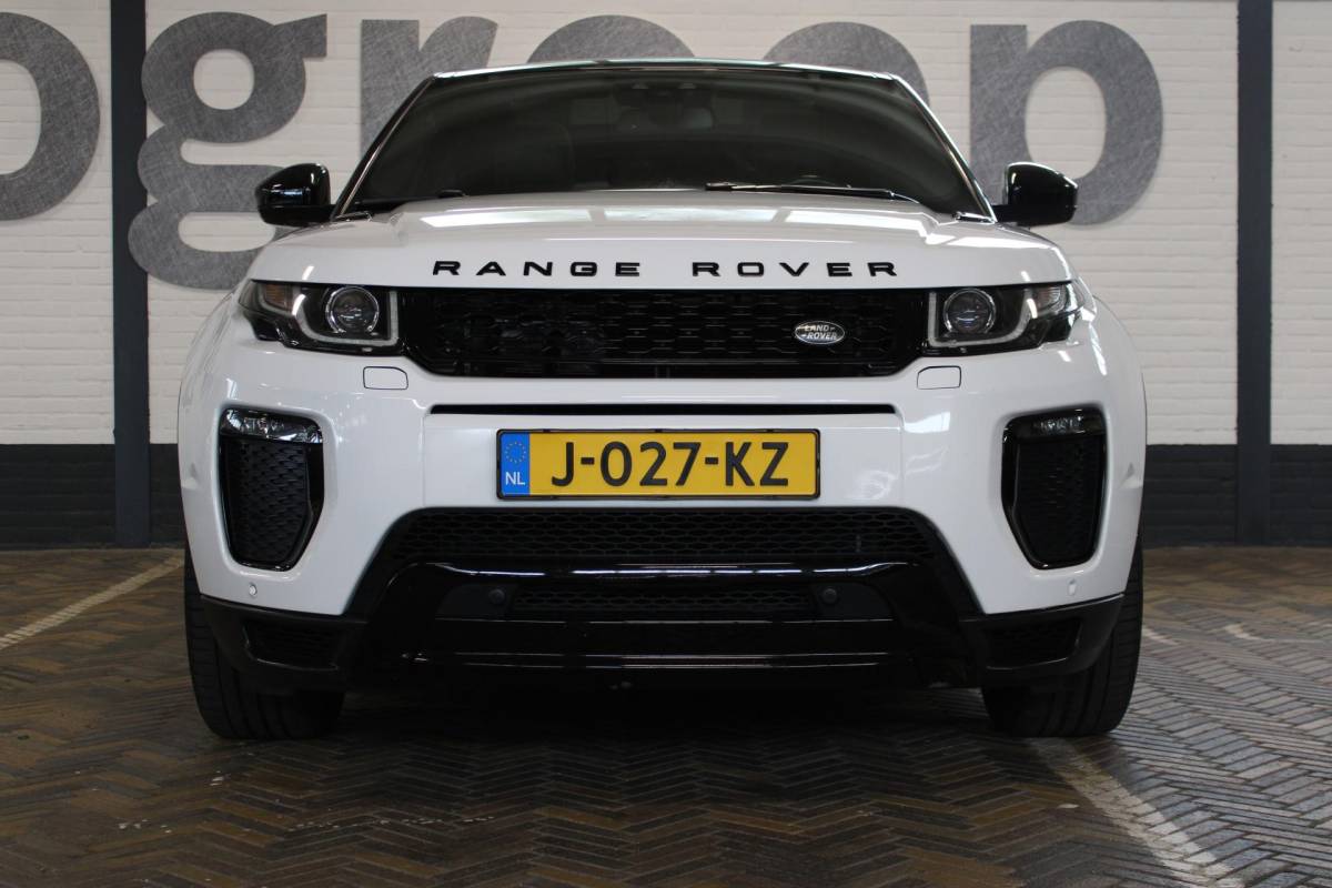 Land Rover Range Rover Evoque Land Rover Range Rover Evoque 2.0 TD4 Autobiography | Incl. 12 maanden garantie | Black Exterior Pack | Meridian Sound system | Elektrische kofferklep | Navigatie | Apple Carplay | Geheugenstoelen | Stoel + stuurverwarming | Dodehoek detectie | Achteruitrijcamera |