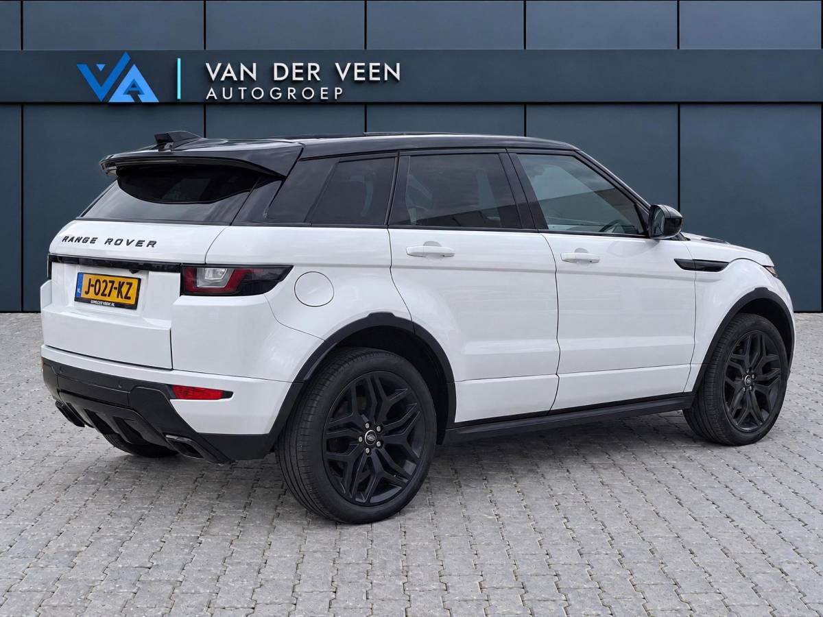 Land Rover Range Rover Evoque Land Rover Range Rover Evoque 2.0 TD4 Autobiography | Incl. 12 maanden garantie | Black Exterior Pack | Meridian Sound system | Elektrische kofferklep | Navigatie | Apple Carplay | Geheugenstoelen | Stoel + stuurverwarming | Dodehoek detectie | Achteruitrijcamera |