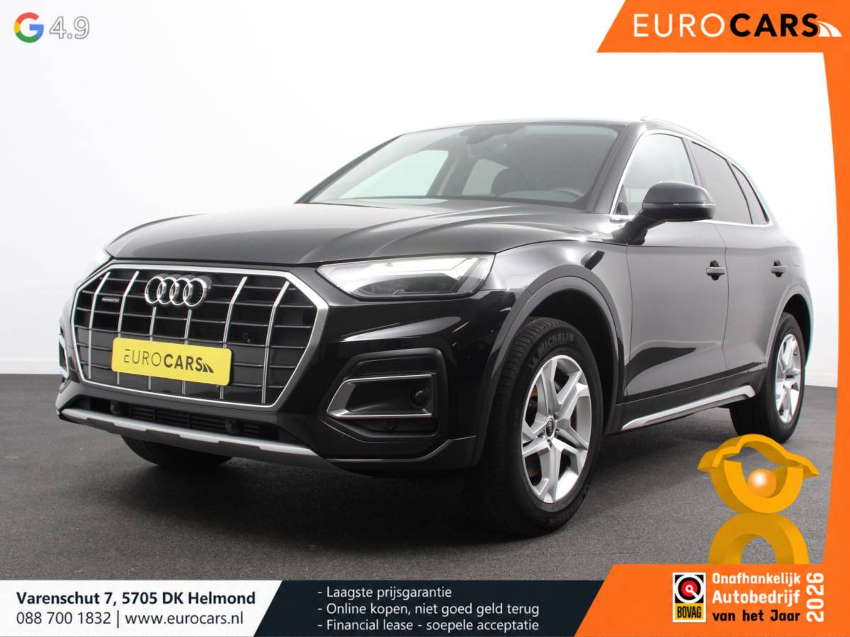 Audi Q5 Audi Q5 50 TFSI e quattro S edition Climate control Adaptieve cruise control Led Apple Carplay/ Android Auto Parkeersensoren Verwarmde voorstoelen Keyless Lane assist Lichtmetalen velgen