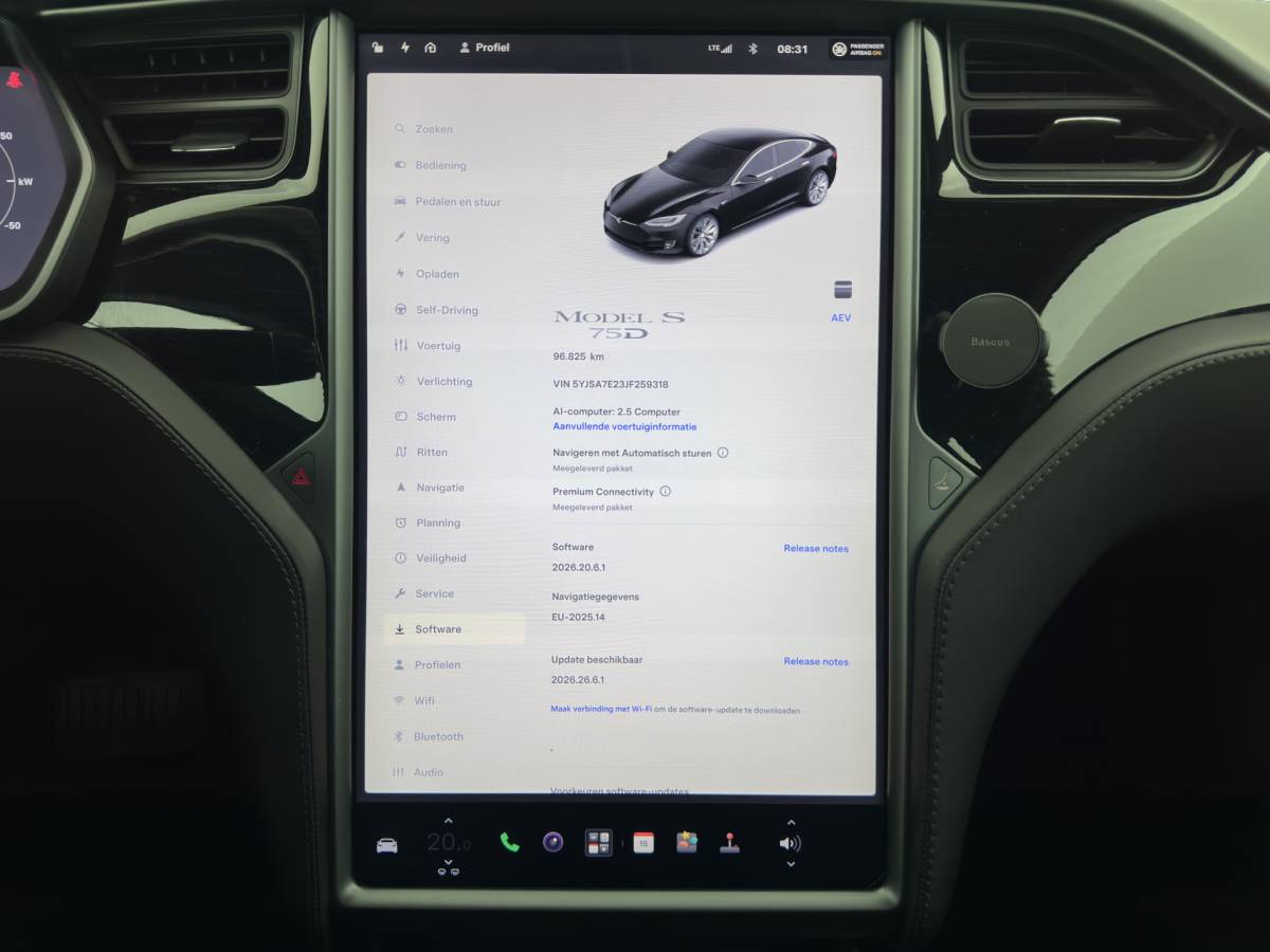 Tesla Model S Tesla Model S 75D Base AWD [ 3-Fase-17kW ] {SoH-89%} Aut. *PANO | LEATHER-FABRIC | AIRSUSPENION | FULL-LED | NAVI-FULLMAP | KEYLESS | HEATED-SPORTSEATS | DIGI-COCKPIT | AUTO-PILOT | CAMERA | 19″ALU*