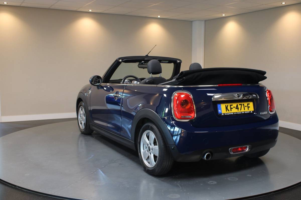 MINI Cooper Cabrio Mini Cabrio 1.5 Cooper Business *Automaat* Climate|Cruise|Navi|PDC|BT|Windscherm|Neon-ring|Origineel NL|Facelift|NAP