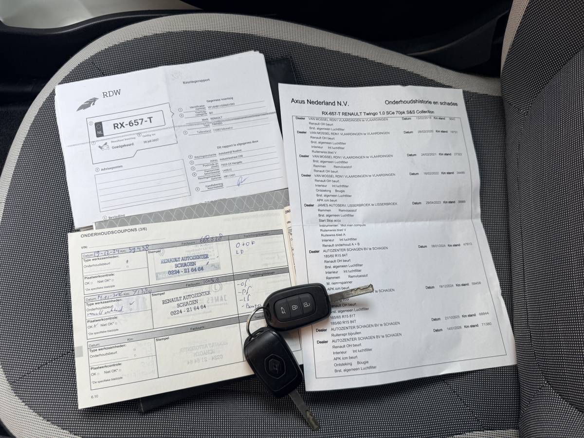 Renault Twingo RENAULT TWINGO 1.0 SCe Authentique·LAGE KM·Complete Historie·Airco·Grote Beurt·Lange APK