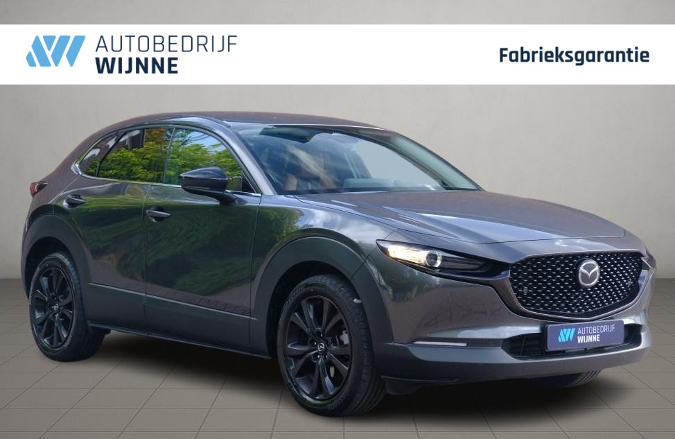 Mazda CX-30 Mazda CX-30 2.5 e-SkyActiv-G M Hybrid 140pk Aut. Nagisa – Head-up display – Bose – Adaptieve cruise – Achteruitrijcamera – Dodehoekdetectie – Stoelverwarming – Elektrische achterklep – Keyless