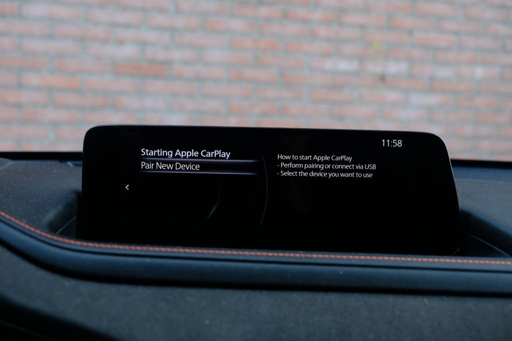 Mazda CX-30 Mazda CX-30 2.5 e-SkyActiv-G M Hybrid 140pk Aut. Nagisa – Head-up display – Bose – Adaptieve cruise – Achteruitrijcamera – Dodehoekdetectie – Stoelverwarming – Elektrische achterklep – Keyless