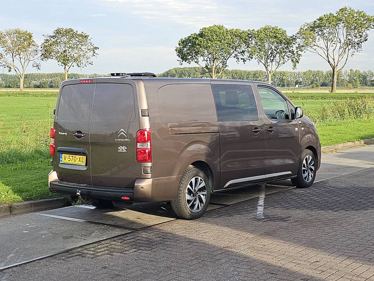 Citroën Jumpy CITROEN JUMPY 2.0 L3 XL Dubbele Cabine MARGE 4×4 DANGEL150Pk Euro6 2xZijdeur NAP Trekhaak APK 3-2027!