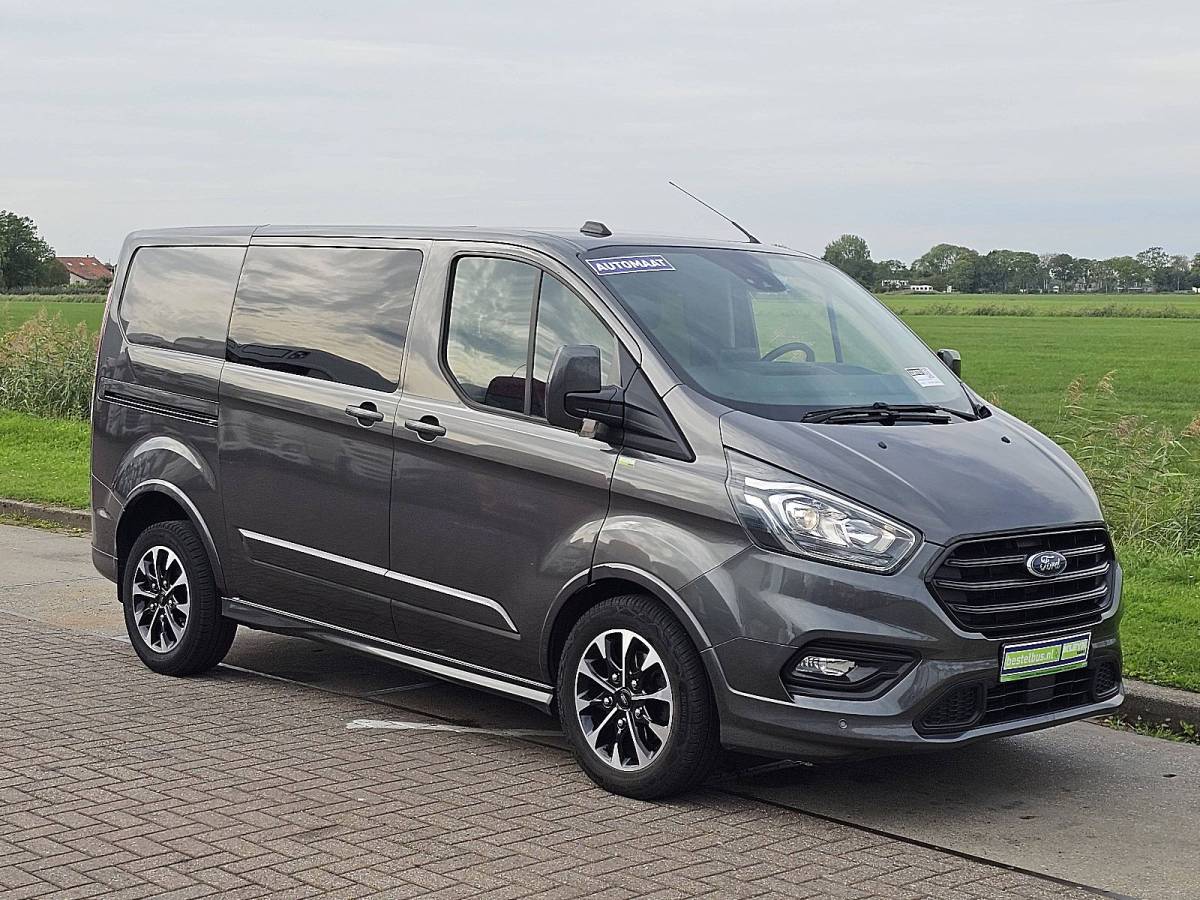 Ford Transit Custom FORD TRANSIT CUSTOM 2.0 L1H1 SPORT Dubbele Cabine 185Pk Automaat 2xSchuifdeur Lm-Velgen !