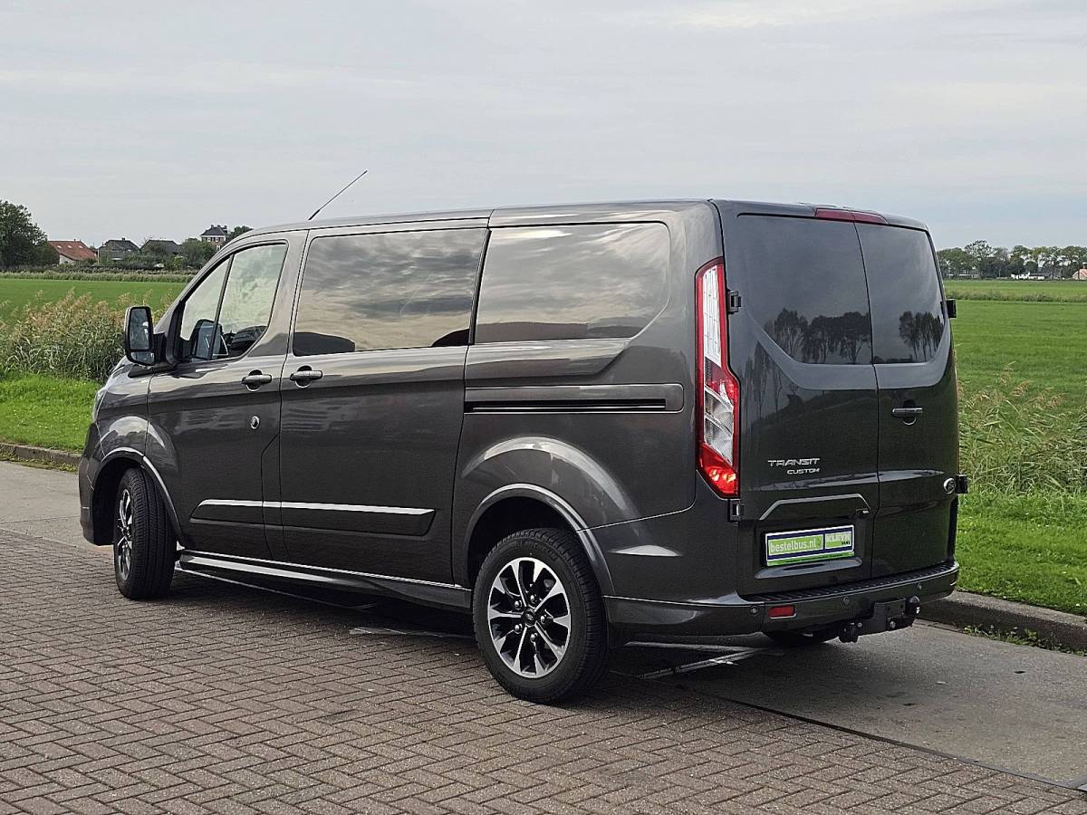 Ford Transit Custom FORD TRANSIT CUSTOM 2.0 L1H1 SPORT Dubbele Cabine 185Pk Automaat 2xSchuifdeur Lm-Velgen !