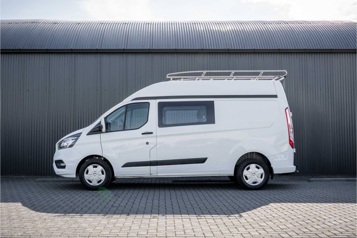 Ford Transit Custom Ford Transit Custom 2.0 EcoBlue | L2H2 | Dubbele Cabine | Cruise | 1e Eigenaar | PDC | Stoelverw. | Airco | Trekhaak | Imperiaal