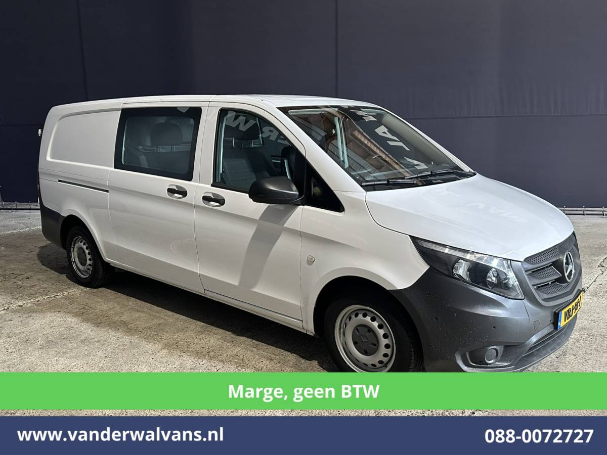 Mercedes-Benz Vito Mercedes-Benz Vito 111 CDI **MARGE, Geen BTW** L3H1 Dubbele Cabine Euro6 Airco | 5-Zits | Camera | Navigatie | Cruisecontrol Trekhaak, Parkeersensoren