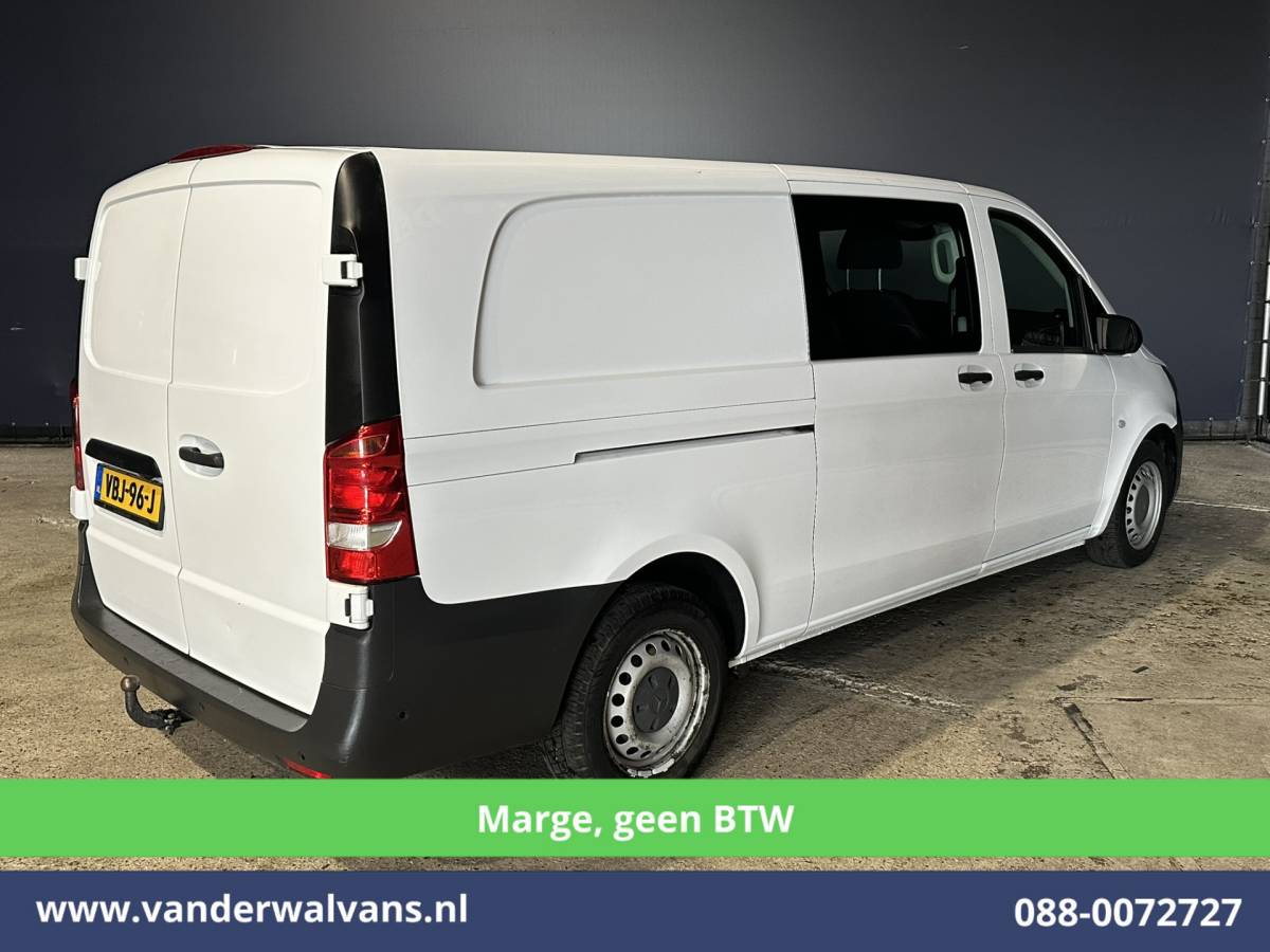 Mercedes-Benz Vito Mercedes-Benz Vito 111 CDI **MARGE, Geen BTW** L3H1 Dubbele Cabine Euro6 Airco | 5-Zits | Camera | Navigatie | Cruisecontrol Trekhaak, Parkeersensoren