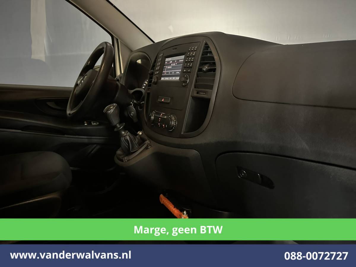 Mercedes-Benz Vito Mercedes-Benz Vito 111 CDI **MARGE, Geen BTW** L3H1 Dubbele Cabine Euro6 Airco | 5-Zits | Camera | Navigatie | Cruisecontrol Trekhaak, Parkeersensoren