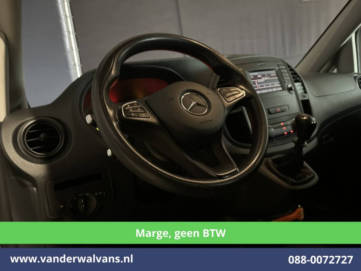 Mercedes-Benz Vito Mercedes-Benz Vito 111 CDI **MARGE, Geen BTW** L3H1 Dubbele Cabine Euro6 Airco | 5-Zits | Camera | Navigatie | Cruisecontrol Trekhaak, Parkeersensoren