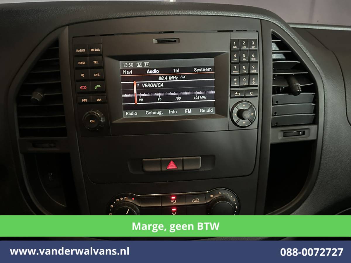Mercedes-Benz Vito Mercedes-Benz Vito 111 CDI **MARGE, Geen BTW** L3H1 Dubbele Cabine Euro6 Airco | 5-Zits | Camera | Navigatie | Cruisecontrol Trekhaak, Parkeersensoren