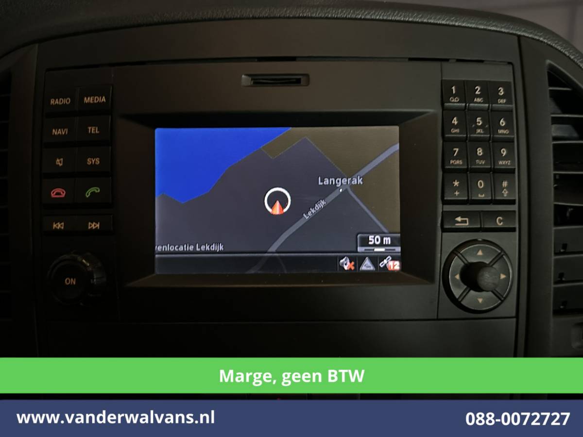 Mercedes-Benz Vito Mercedes-Benz Vito 111 CDI **MARGE, Geen BTW** L3H1 Dubbele Cabine Euro6 Airco | 5-Zits | Camera | Navigatie | Cruisecontrol Trekhaak, Parkeersensoren