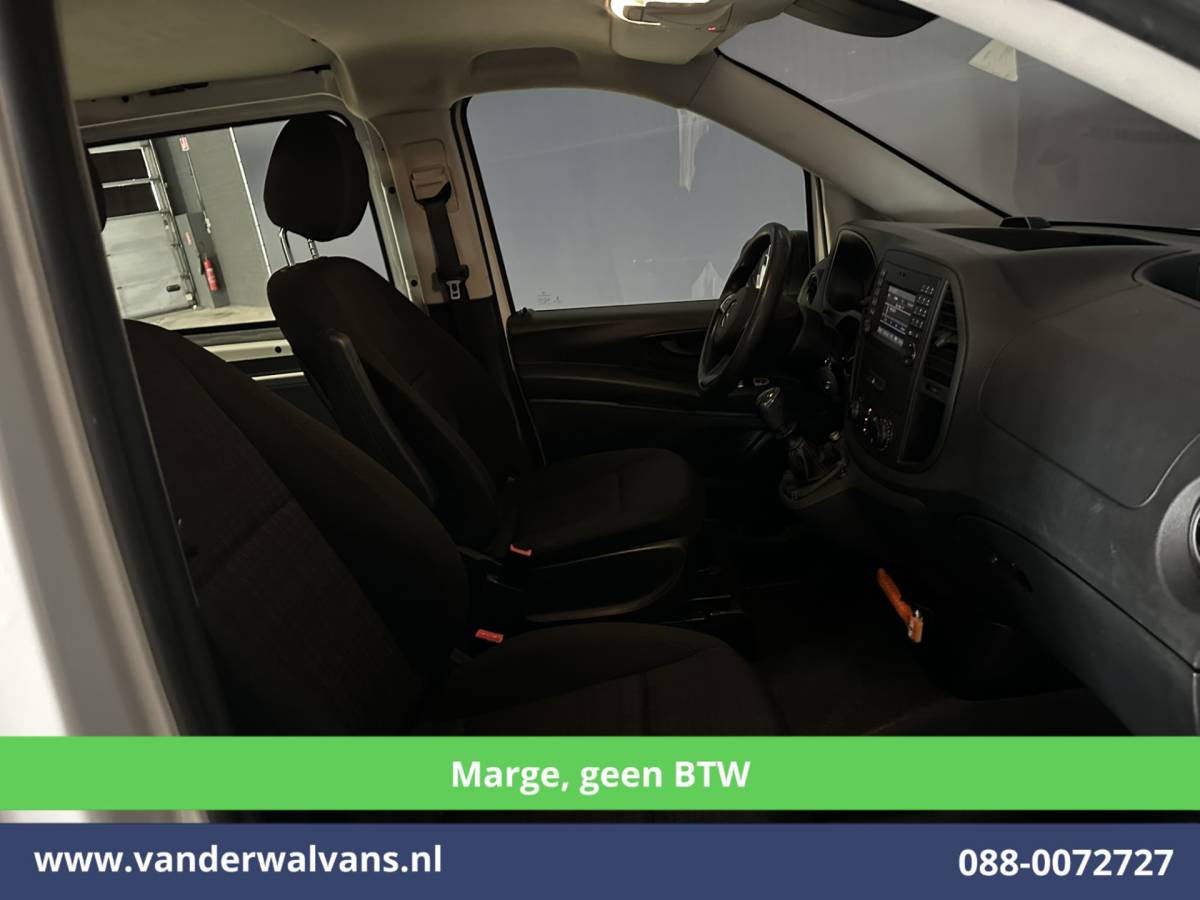 Mercedes-Benz Vito Mercedes-Benz Vito 111 CDI **MARGE, Geen BTW** L3H1 Dubbele Cabine Euro6 Airco | 5-Zits | Camera | Navigatie | Cruisecontrol Trekhaak, Parkeersensoren