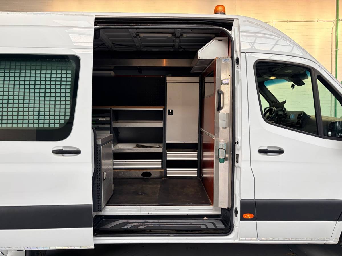 Mercedes-Benz Sprinter Mercedes-Benz Sprinter Automaat Servicewagen 314 2.2 CDI 140PK L2H2 euro6 BOTT, Victron V230, Standkachel Trekhaak RIJKLAARPRIJS