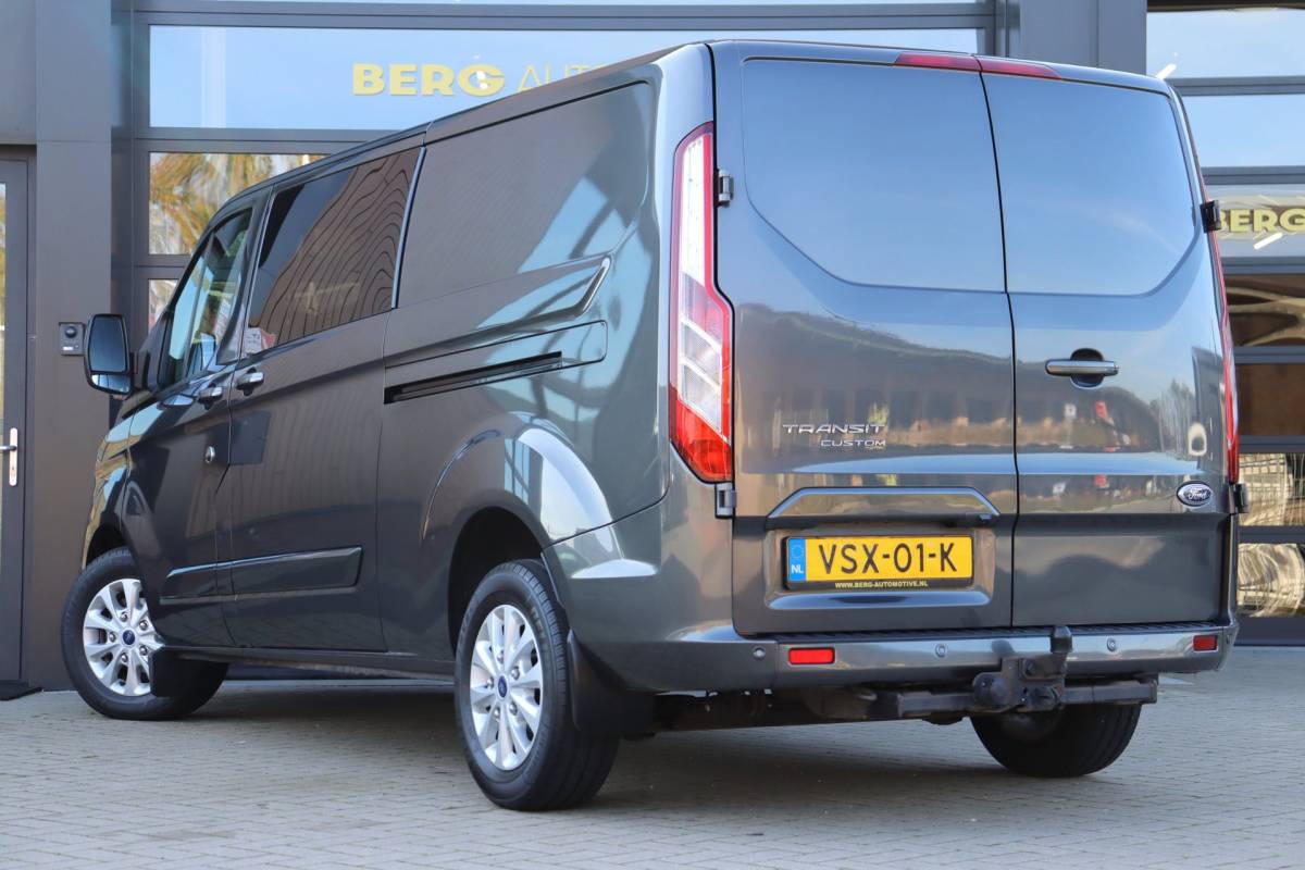 Ford Transit Custom Ford Transit Custom 300 2.0 TDCI L2H1 Limited DC | NAP | Eerste Eigenaar | 170 PK | Cruise | Apple Carplay | Camera | Trekhaak |