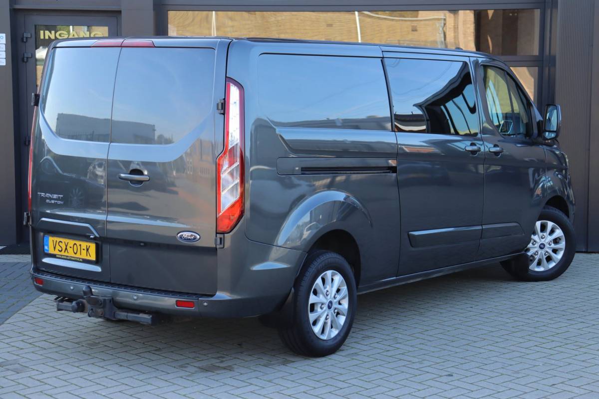Ford Transit Custom Ford Transit Custom 300 2.0 TDCI L2H1 Limited DC | NAP | Eerste Eigenaar | 170 PK | Cruise | Apple Carplay | Camera | Trekhaak |