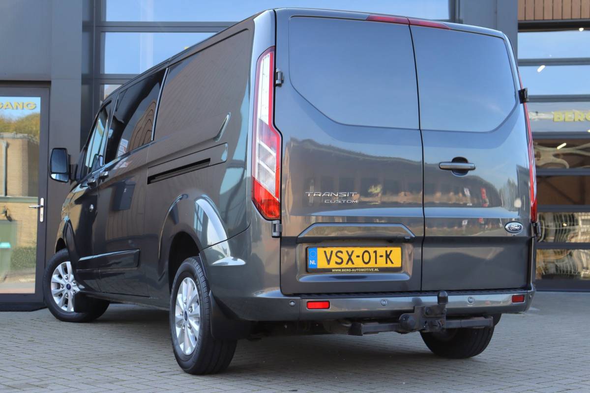 Ford Transit Custom Ford Transit Custom 300 2.0 TDCI L2H1 Limited DC | NAP | Eerste Eigenaar | 170 PK | Cruise | Apple Carplay | Camera | Trekhaak |