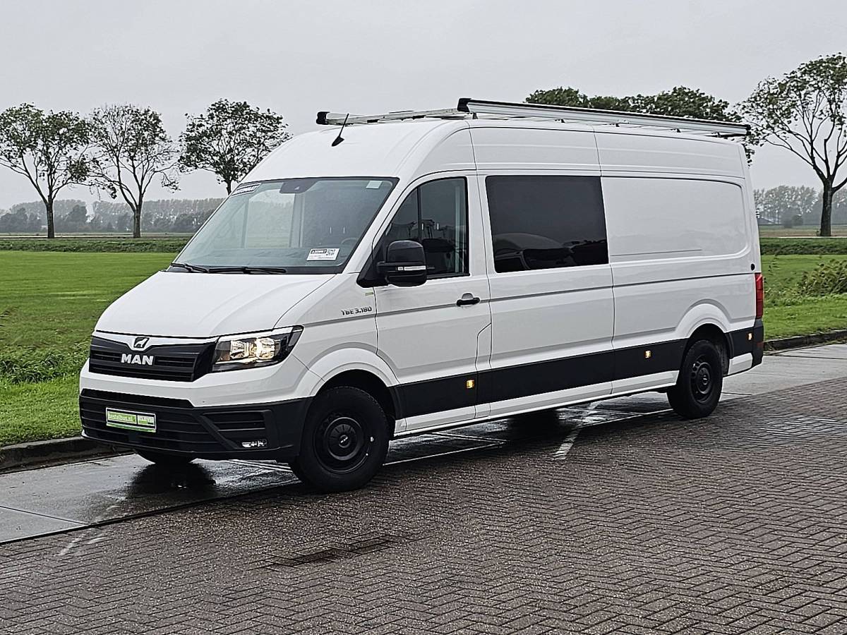 MAN TGE M.A.N. TGE 3.180 L4H3 Dubbele Cabine Automaat 177Pk Lage-Kilometerstand Imperiaal Trekhaak!