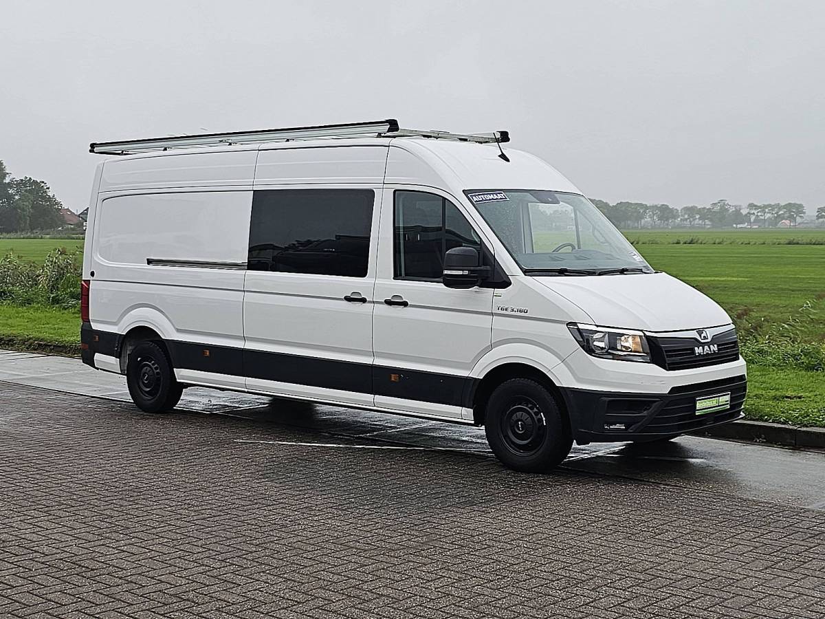 MAN TGE M.A.N. TGE 3.180 L4H3 Dubbele Cabine Automaat 177Pk Lage-Kilometerstand Imperiaal Trekhaak!