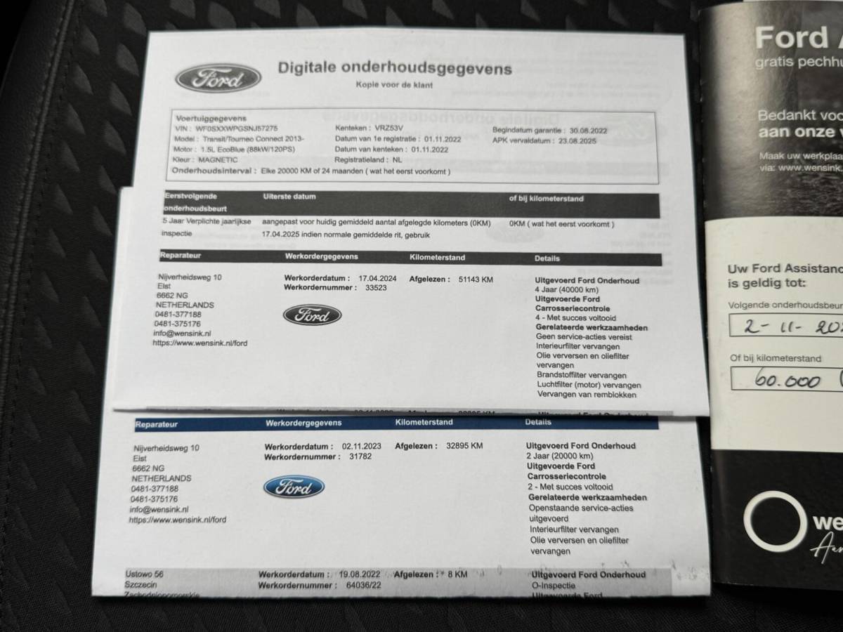 Ford Transit Connect Ford Transit Connect 1.5 120pk L2 Sport Trekhaak/Camera/Carplay/Cruise/Stoelverwarming