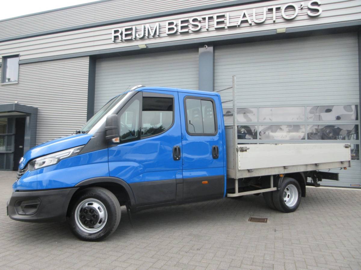 Iveco  Iveco 40C18 40c18 3.0, 180pk, Euro 6, DC, Openlaadbak, Oprijwagen, Oprijauto, Airco.
