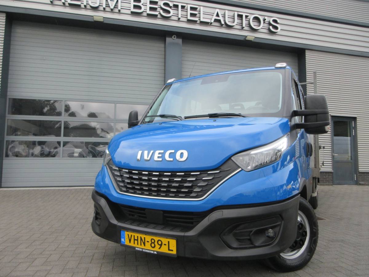 Iveco  Iveco 40C18 40c18 3.0, 180pk, Euro 6, DC, Openlaadbak, Oprijwagen, Oprijauto, Airco.