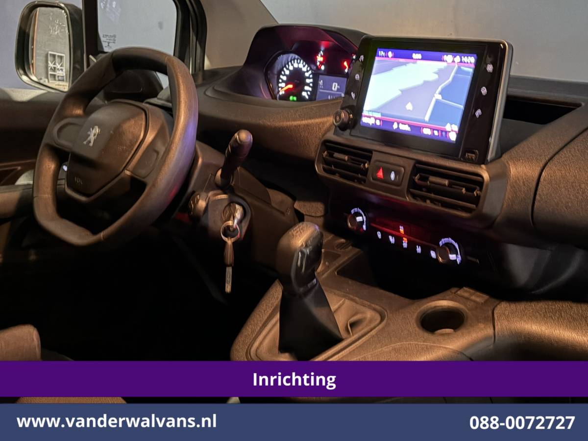 Peugeot Partner Peugeot Partner 1.5 BlueHDI 102pk L1H1 inrichting Euro6 Airco | Navigatie | Apple Carplay Trekhaak, Cruisecontrol, Android Auto, Parkeersensoren