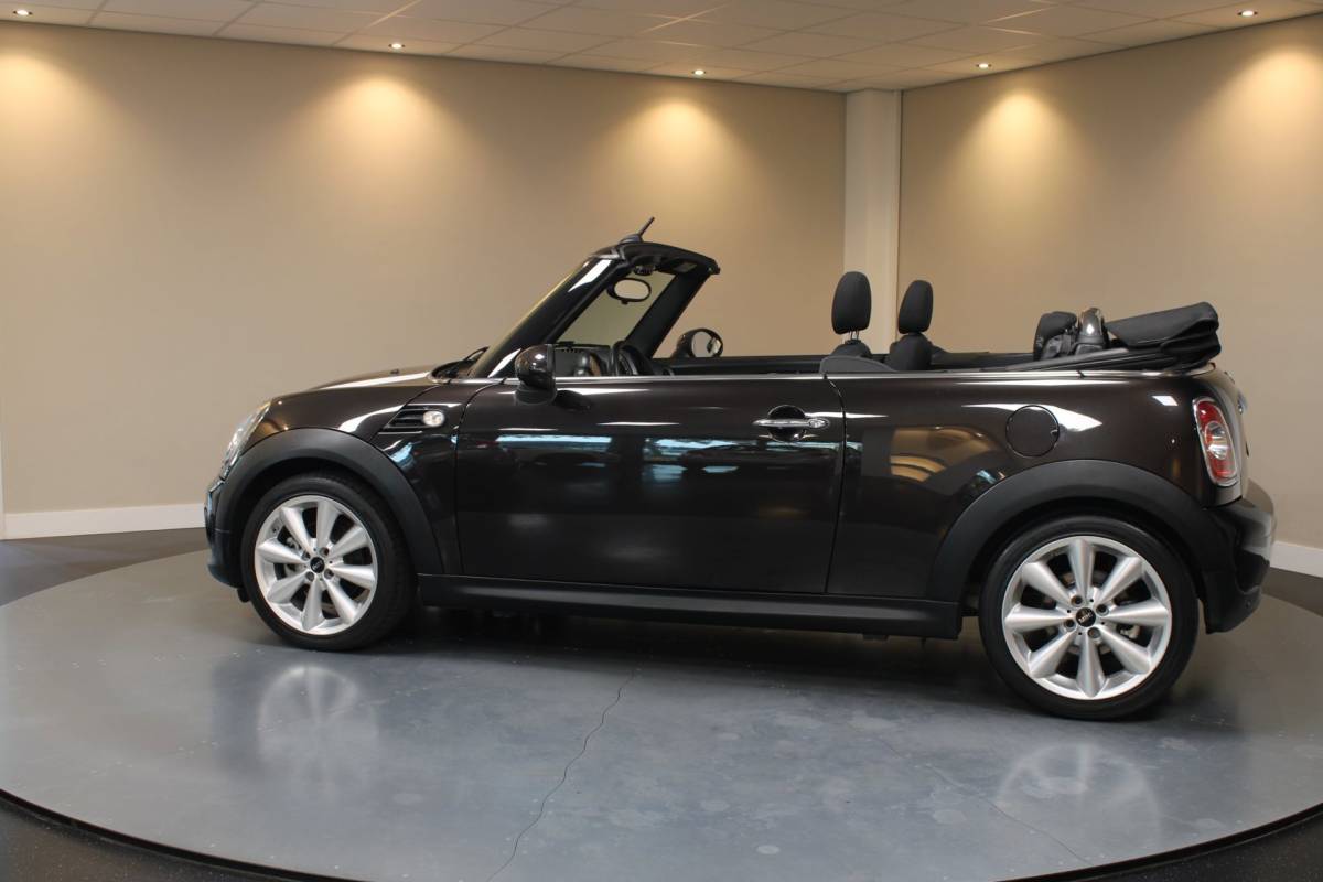 MINI Cooper Cabrio Mini Cabrio 1.6 Cooper Chili *Automaat* Dealer OH|Stoelverw.|Cruise|Navi|PDC|Sfeerverlichting|Climate|Windscherm|BT|Isofix