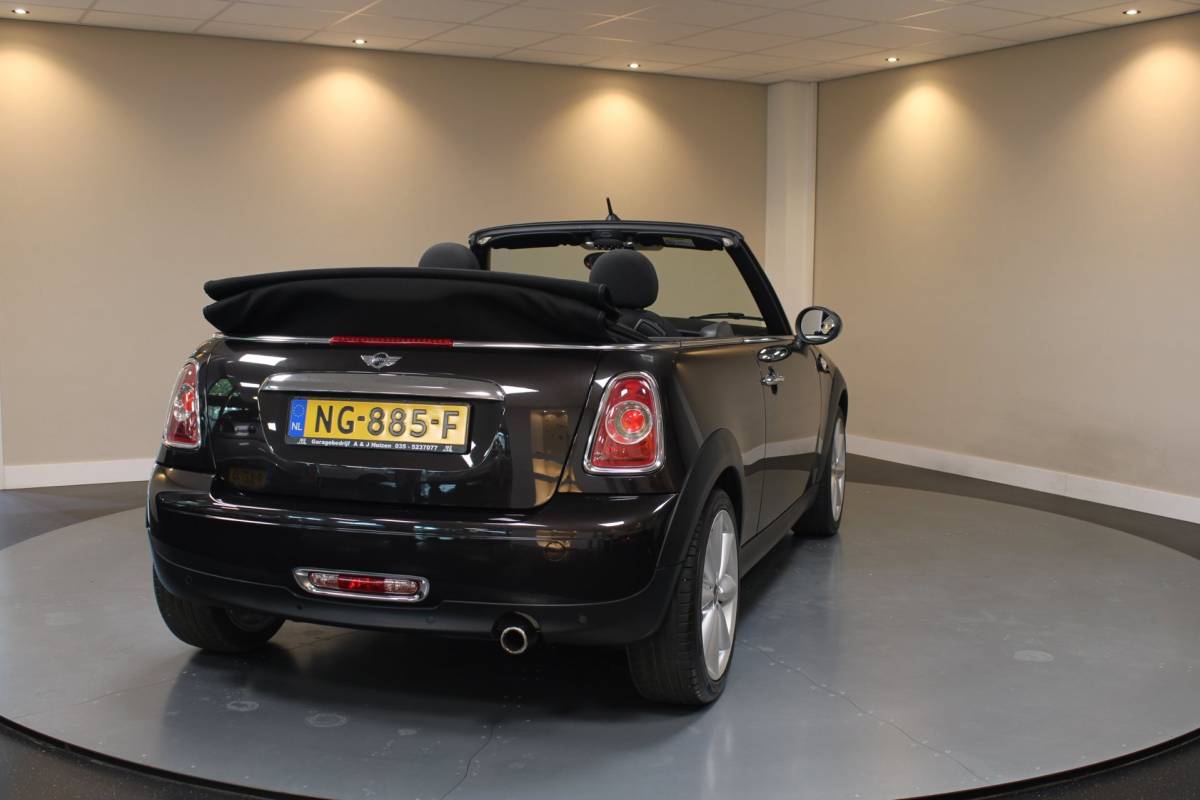MINI Cooper Cabrio Mini Cabrio 1.6 Cooper Chili *Automaat* Dealer OH|Stoelverw.|Cruise|Navi|PDC|Sfeerverlichting|Climate|Windscherm|BT|Isofix
