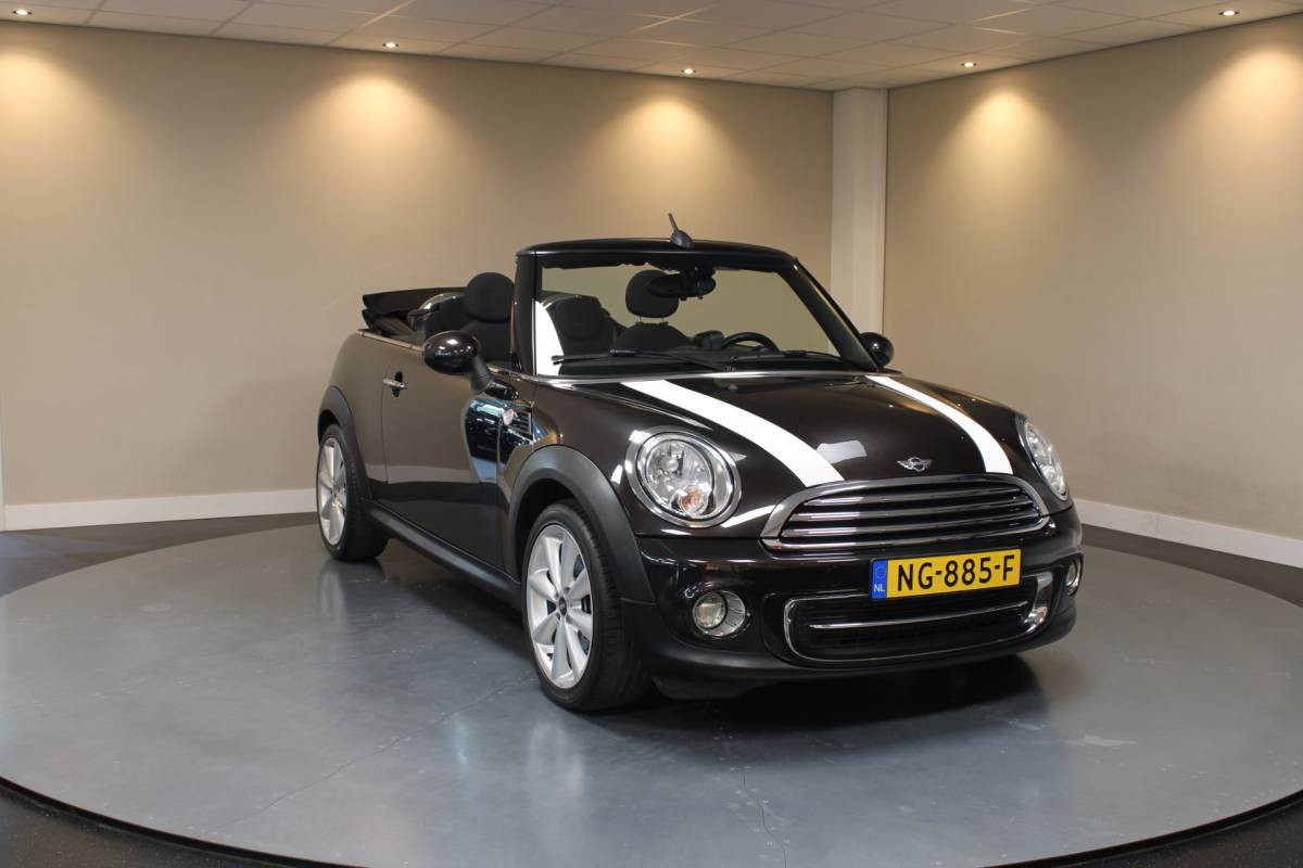 MINI Cooper Cabrio Mini Cabrio 1.6 Cooper Chili *Automaat* Dealer OH|Stoelverw.|Cruise|Navi|PDC|Sfeerverlichting|Climate|Windscherm|BT|Isofix