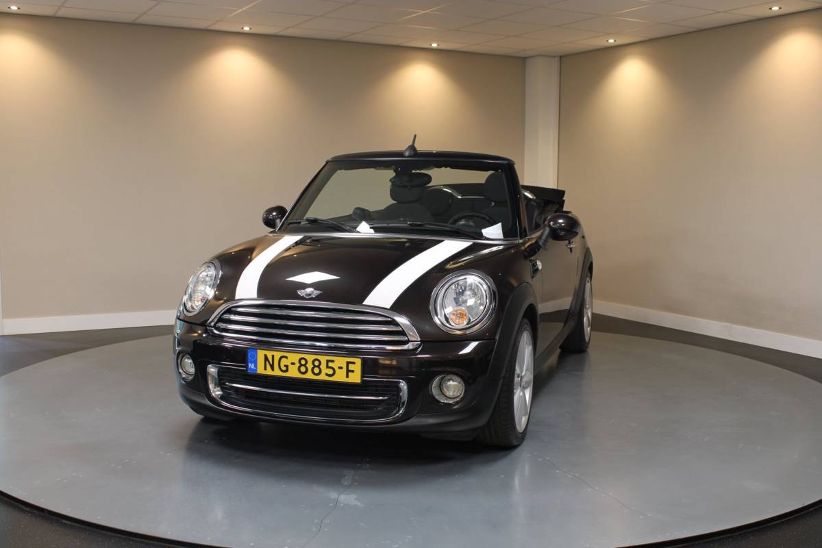 MINI Cooper Cabrio Mini Cabrio 1.6 Cooper Chili *Automaat* Dealer OH|Stoelverw.|Cruise|Navi|PDC|Sfeerverlichting|Climate|Windscherm|BT|Isofix