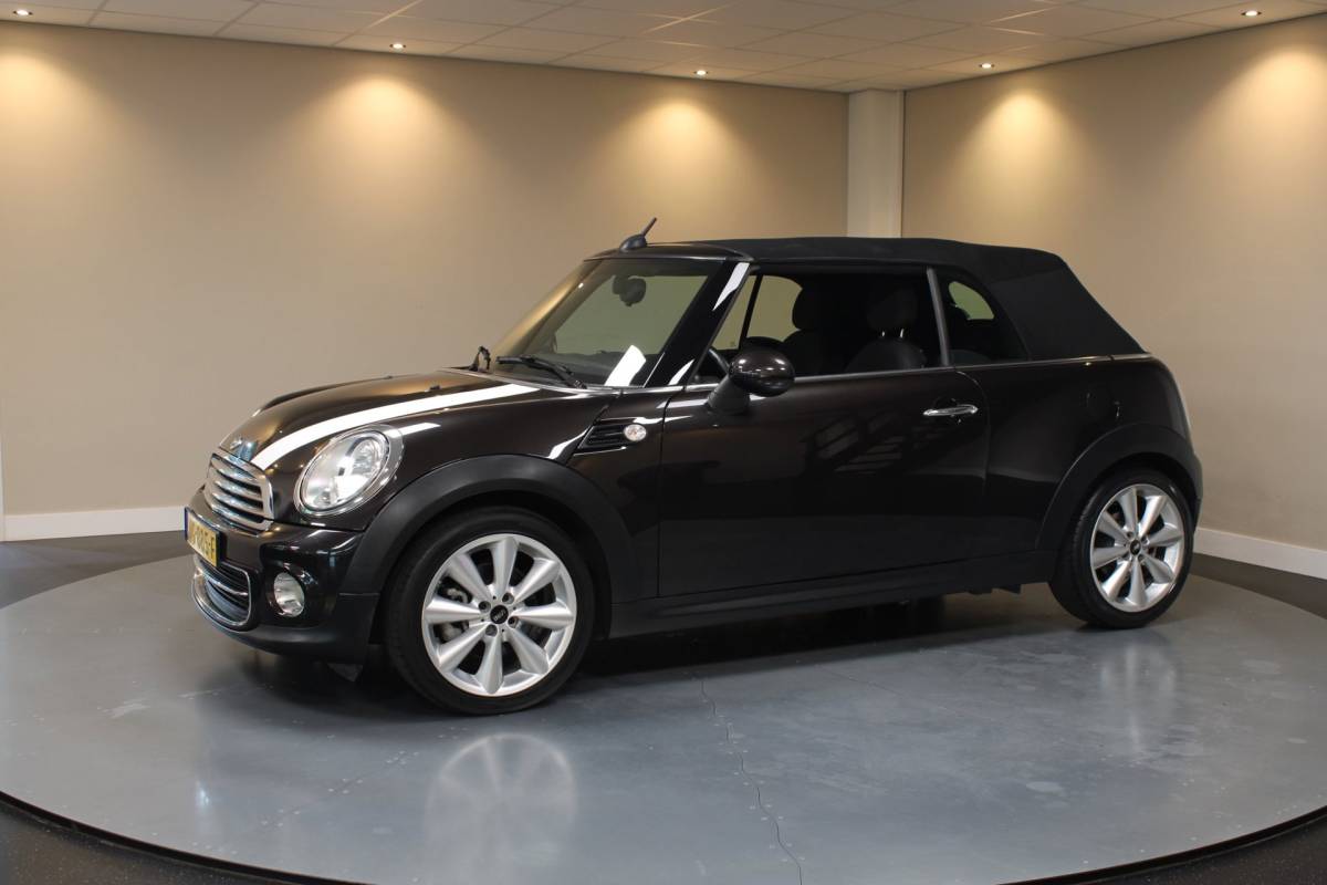 MINI Cooper Cabrio Mini Cabrio 1.6 Cooper Chili *Automaat* Dealer OH|Stoelverw.|Cruise|Navi|PDC|Sfeerverlichting|Climate|Windscherm|BT|Isofix
