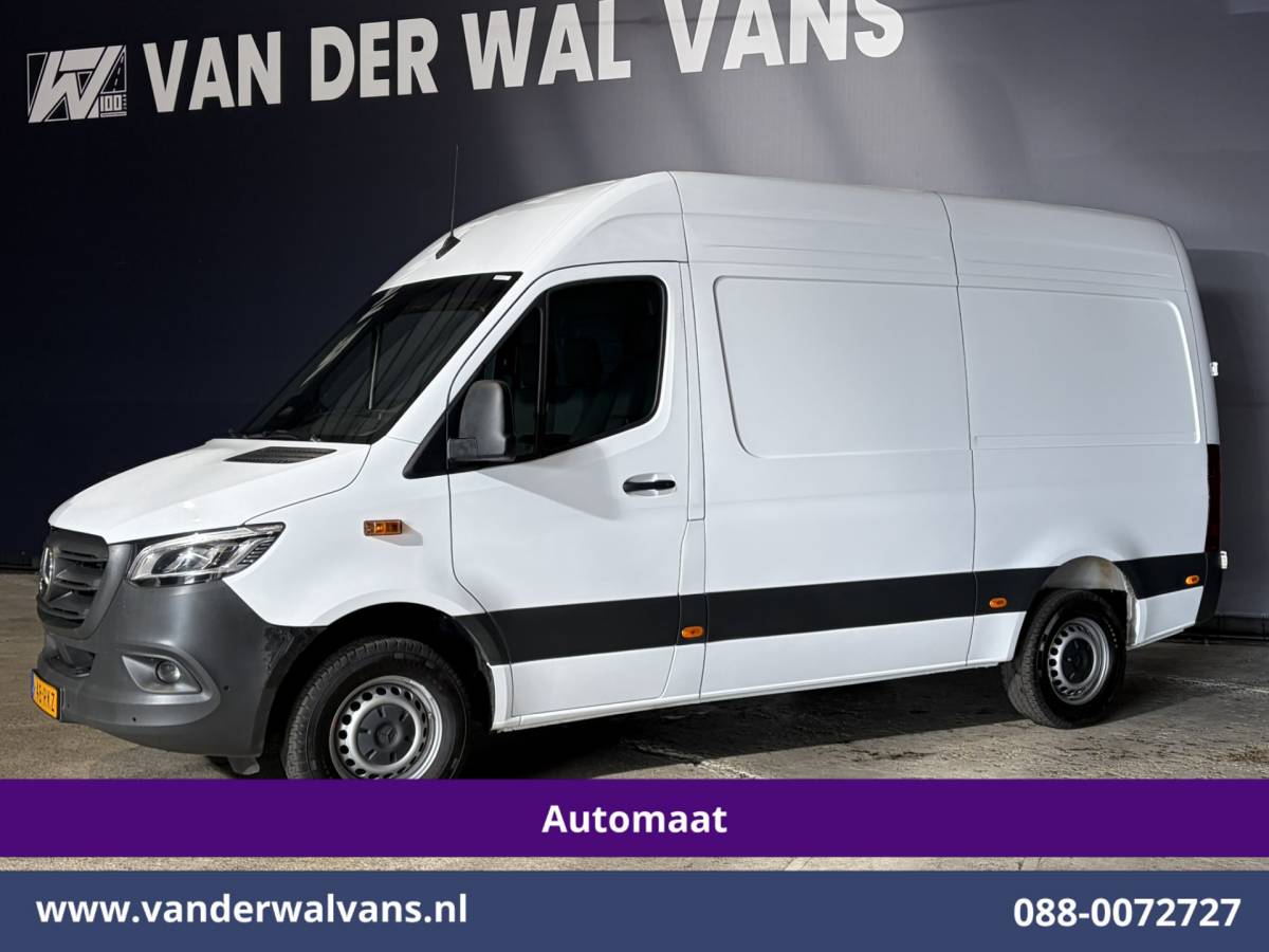 Mercedes-Benz Sprinter Mercedes-Benz Sprinter 317 CDI 170pk 9G-Tronic Automaat L2H2 Euro6 Airco | Camera | Navigatie | LED | Cruisecontrol Chauffeursstoel, Stoelverwarming, Parkeersensoren, Bijrijdersbank