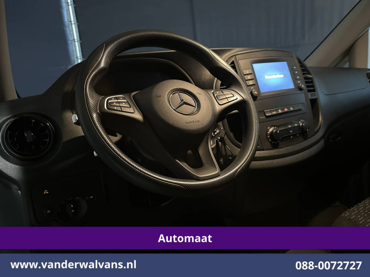 Mercedes-Benz Vito Mercedes-Benz Vito 116 CDI 164pk 9G-Tronic Automaat L3H1 Euro6 Airco | Camera | Navigatie | Cruisecontrol | Apple Carplay Android Auto, Stoelverwarming, Parkeersensoren, Bijrijdersbank