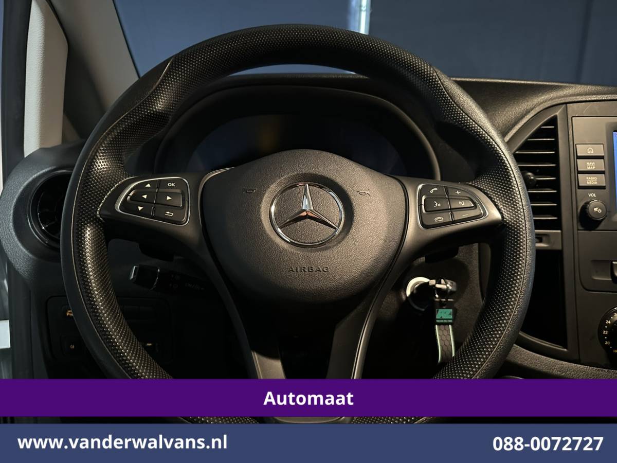 Mercedes-Benz Vito Mercedes-Benz Vito 116 CDI 164pk 9G-Tronic Automaat L3H1 Euro6 Airco | Camera | Navigatie | Cruisecontrol | Apple Carplay Android Auto, Stoelverwarming, Parkeersensoren, Bijrijdersbank