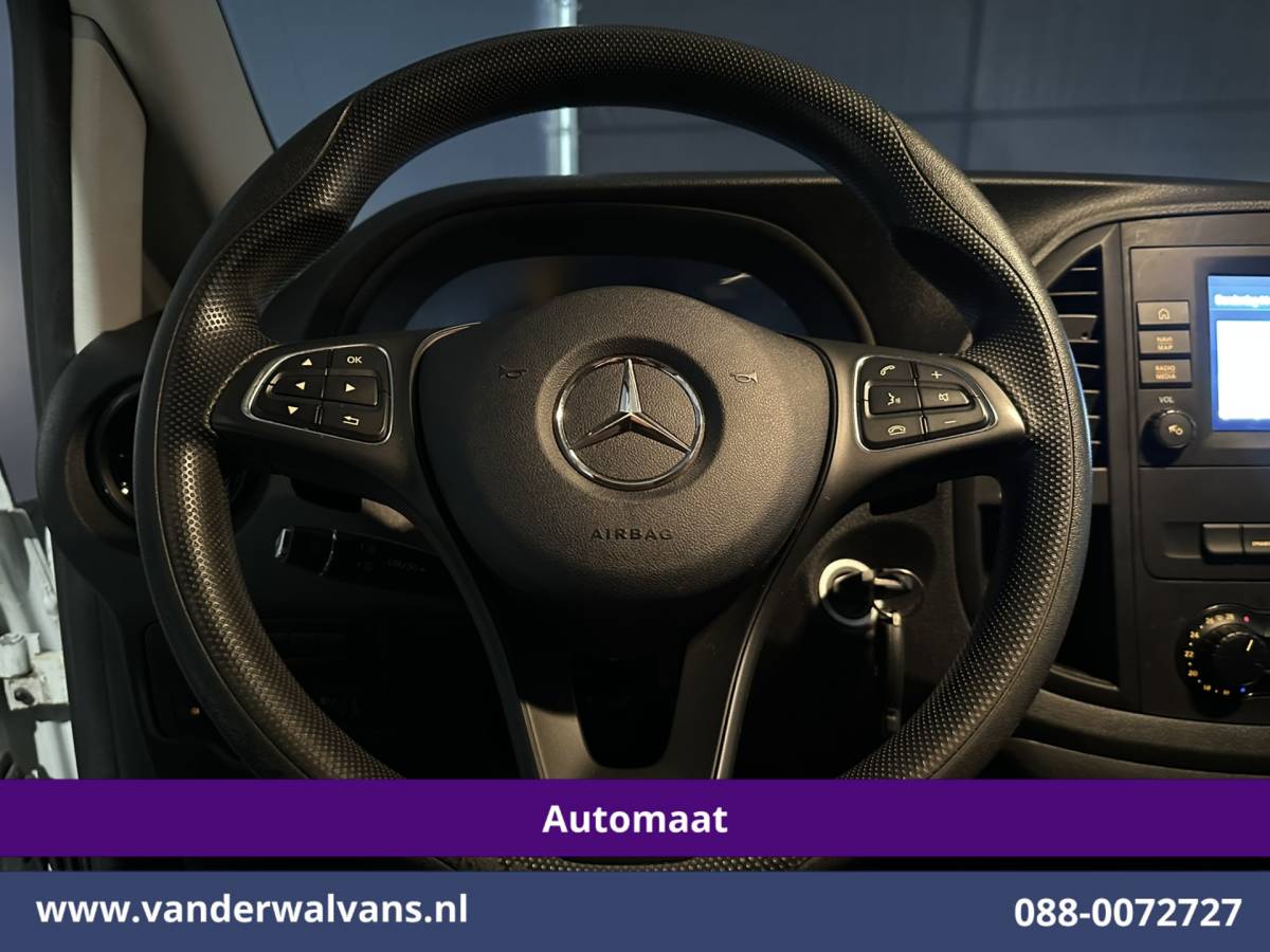Mercedes-Benz Vito Mercedes-Benz Vito 116 CDI 164pk 9G-Tronic Automaat L3H1 Euro6 Airco | Camera | Navigatie | Cruisecontrol | Apple Carplay Android Auto, Stoelverwarming, Parkeersensoren, Bijrijdersbank