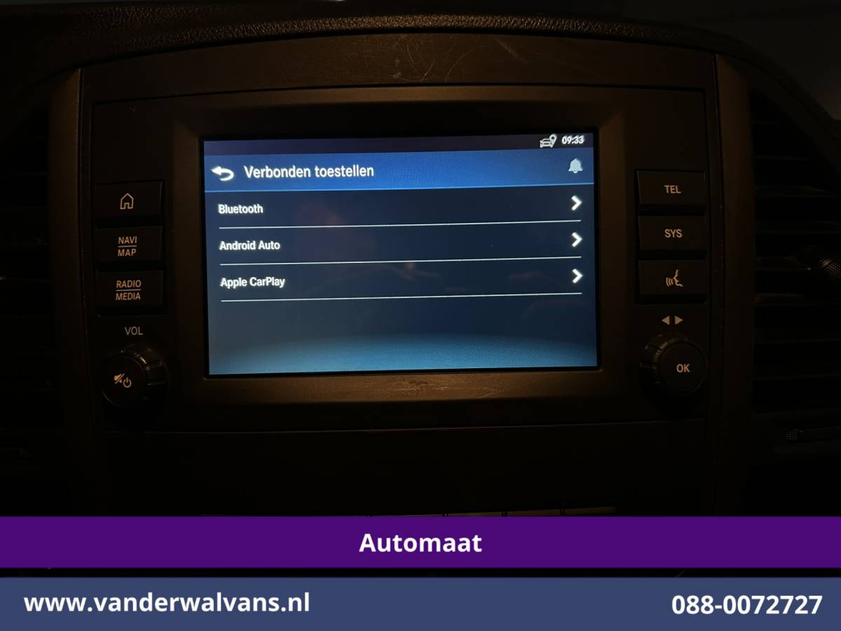 Mercedes-Benz Vito Mercedes-Benz Vito 116 CDI 164pk 9G-Tronic Automaat L3H1 Euro6 Airco | Camera | Navigatie | Cruisecontrol | Apple Carplay Android Auto, Stoelverwarming, Parkeersensoren, Bijrijdersbank