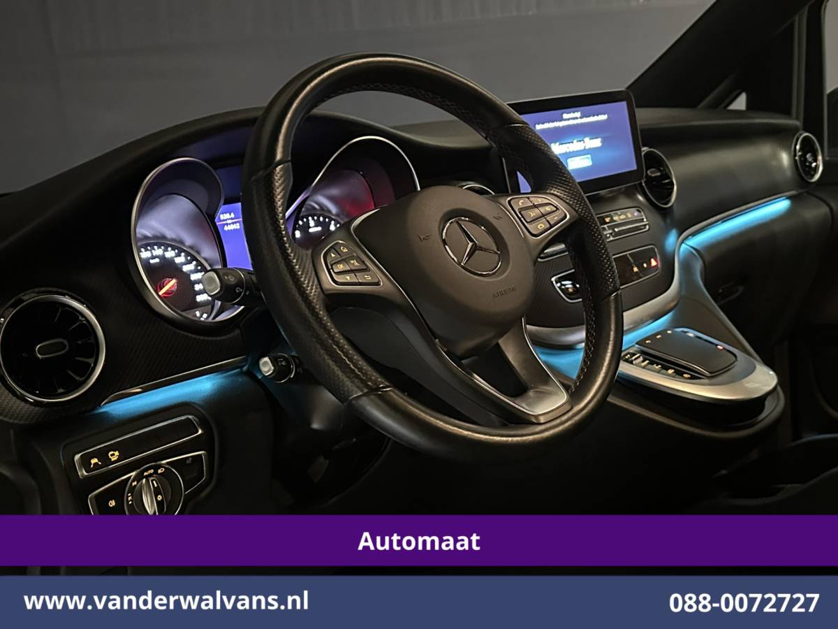 Mercedes-Benz V-Klasse Mercedes-Benz V-klasse 300d 237pk 9G-Tronic Automaat L3H1 Dubbele Cabine Euro6 Airco | 5-Zits | 2x elektrische zijdeur | Camera | Navigatie | LED, Leder, LM Velgen, Apple Carplay, Android Auto, Adaptieve Cruisecontrol, Stoelkoeling/verwarming, Elektrisch bedienbare achterklep, Parkeersensoren