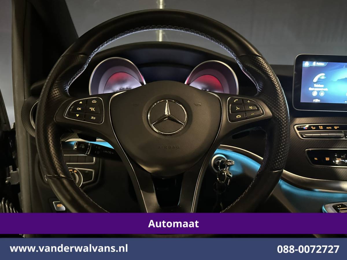 Mercedes-Benz V-Klasse Mercedes-Benz V-klasse 300d 237pk 9G-Tronic Automaat L3H1 Dubbele Cabine Euro6 Airco | 5-Zits | 2x elektrische zijdeur | Camera | Navigatie | LED, Leder, LM Velgen, Apple Carplay, Android Auto, Adaptieve Cruisecontrol, Stoelkoeling/verwarming, Elektrisch bedienbare achterklep, Parkeersensoren