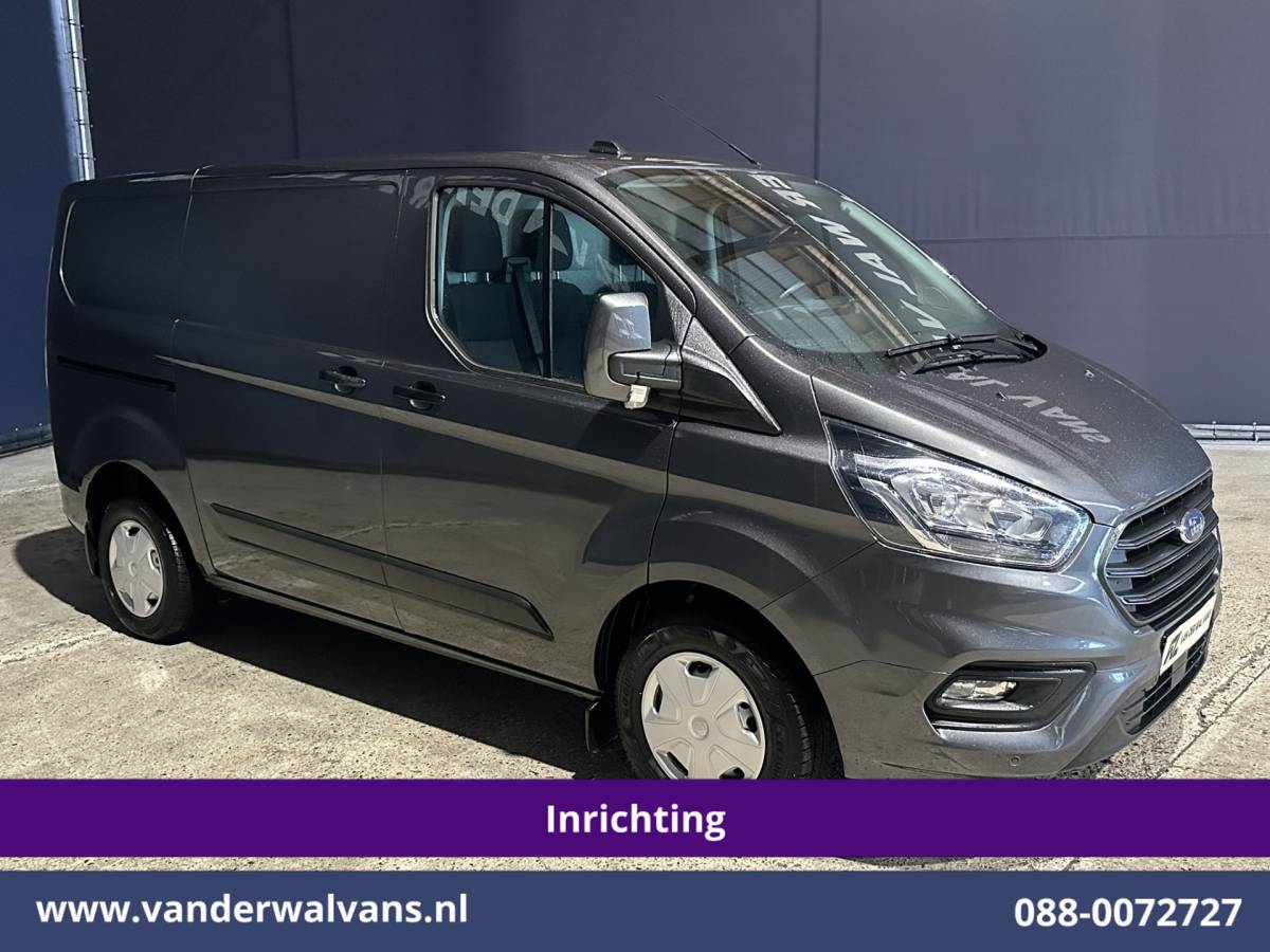 Ford Transit Custom Ford Transit Custom 2.0 TDCI L1H1 Inrichting Euro6 Airco | Camera | LED | Cruisecontrol | Verwarmde voorruit Parkeersensoren, Bijrijdersbank