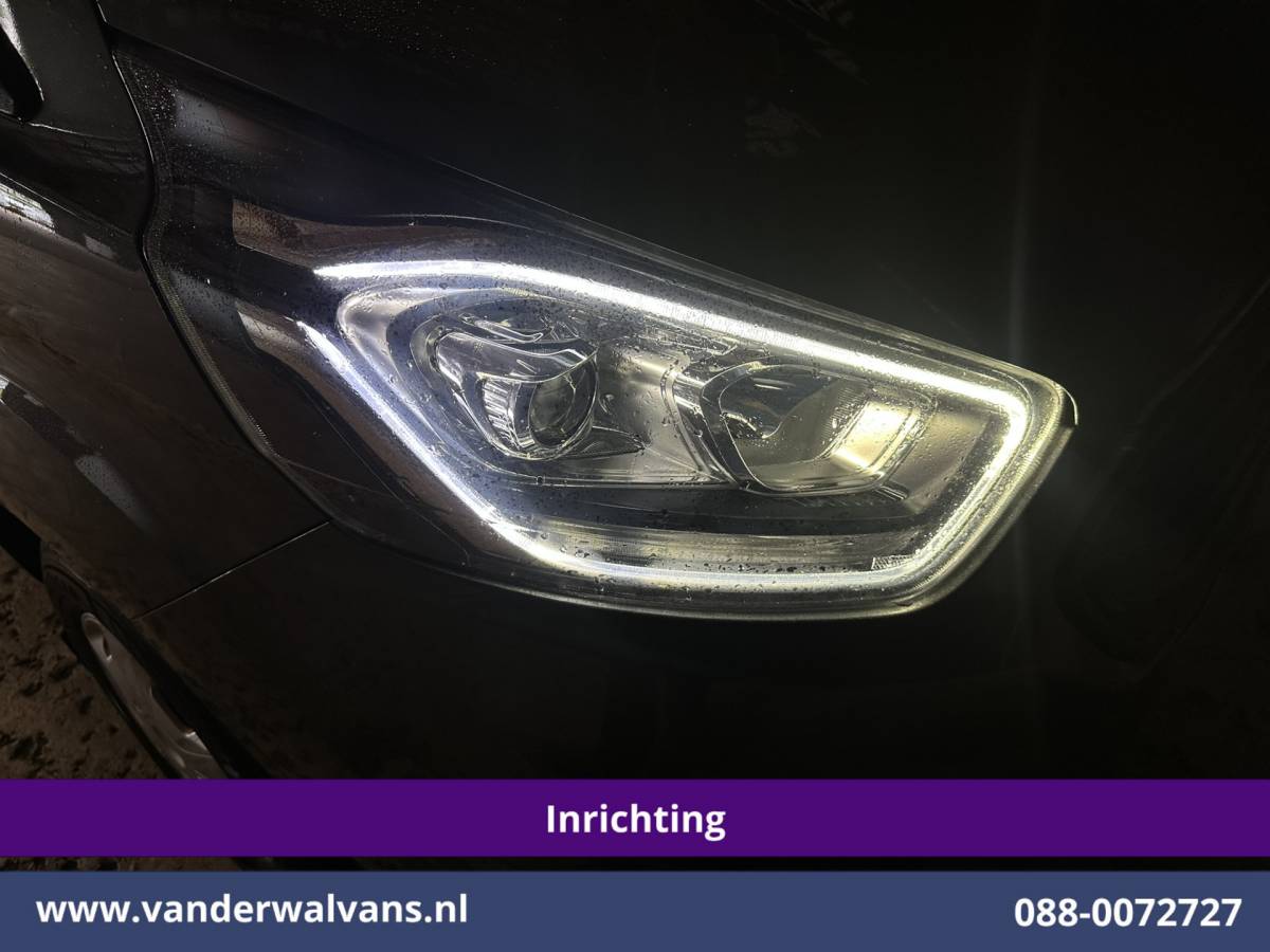 Ford Transit Custom Ford Transit Custom 2.0 TDCI L1H1 Inrichting Euro6 Airco | Camera | LED | Cruisecontrol | Verwarmde voorruit Parkeersensoren, Bijrijdersbank