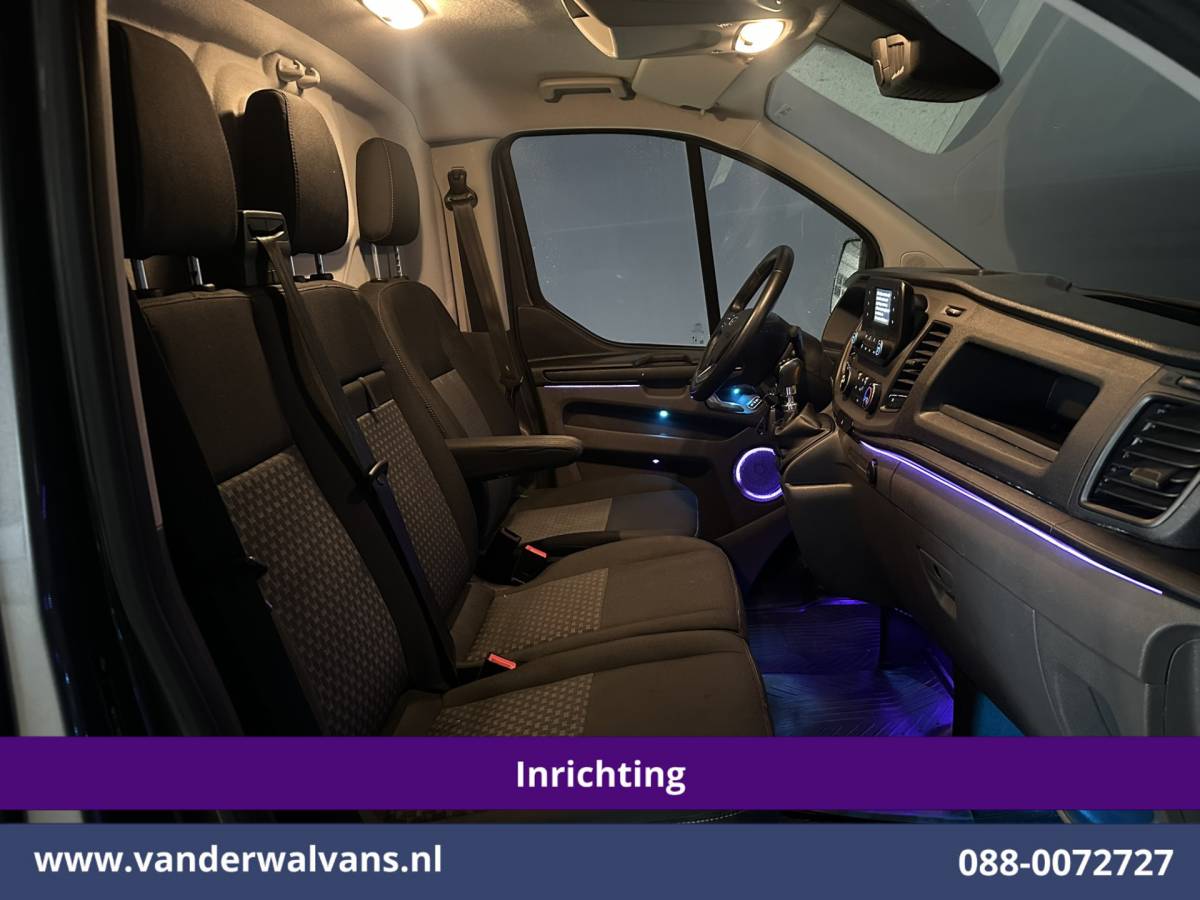Ford Transit Custom Ford Transit Custom 2.0 TDCI L1H1 Inrichting Euro6 Airco | Camera | LED | Cruisecontrol | Verwarmde voorruit Parkeersensoren, Bijrijdersbank