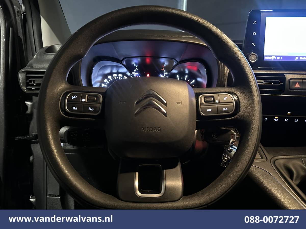 Citroën Berlingo Citroën Berlingo 1.6 BlueHDI 100pk L1H1 Euro6 Airco | Navigatie | Apple Carplay | Cruisecontrol | Sidebars Dakdragers, Android Auto, Parkeersensoren, Zijdeur