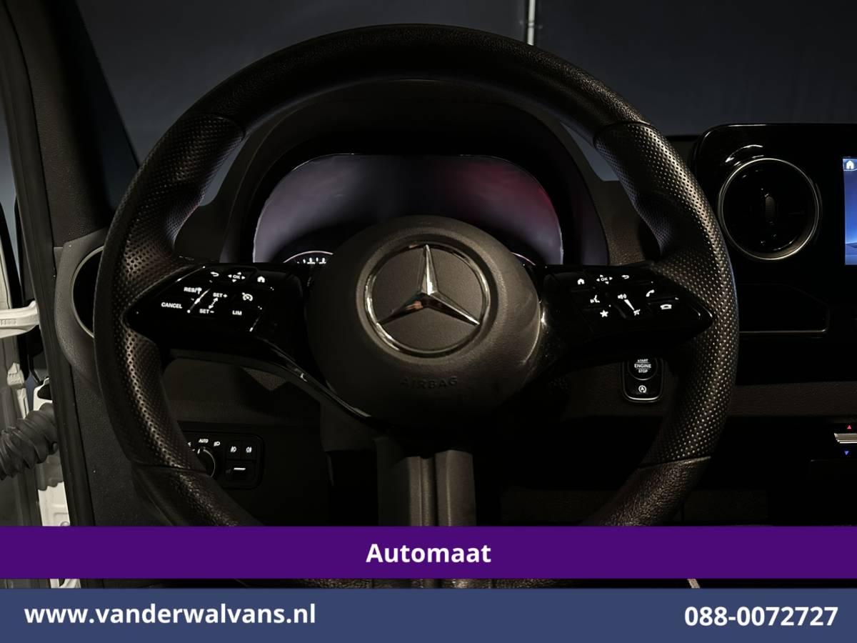 Mercedes-Benz Sprinter Mercedes-Benz Sprinter 317 CDI 170pk 9G-Tronic Automaat L2H2 Facelift Euro6 Airco | Camera | Navigatie | LED | Chauffeursstoel Cruisecontrol, Stoelverwarming, 270 Graden Achterdeuren, Parkeersensoren, Bijrijdersbank