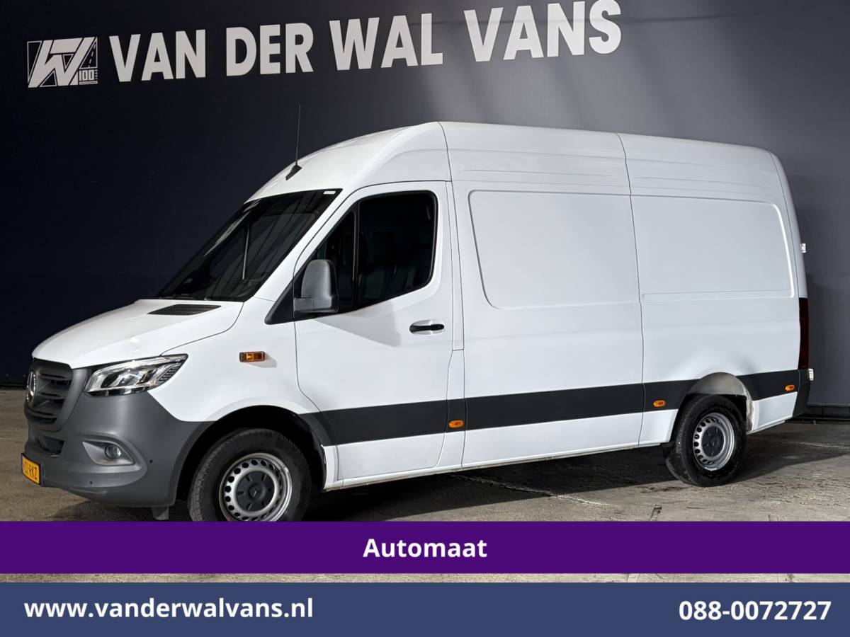 Mercedes-Benz Sprinter Mercedes-Benz Sprinter 317 CDI 170pk 9G-Tronic Automaat L2H2 Facelift Euro6 Airco | Camera | Navigatie | LED | Chauffeursstoel Cruisecontrol, Stoelverwarming, 270 Graden Achterdeuren, Parkeersensoren, Bijrijdersbank