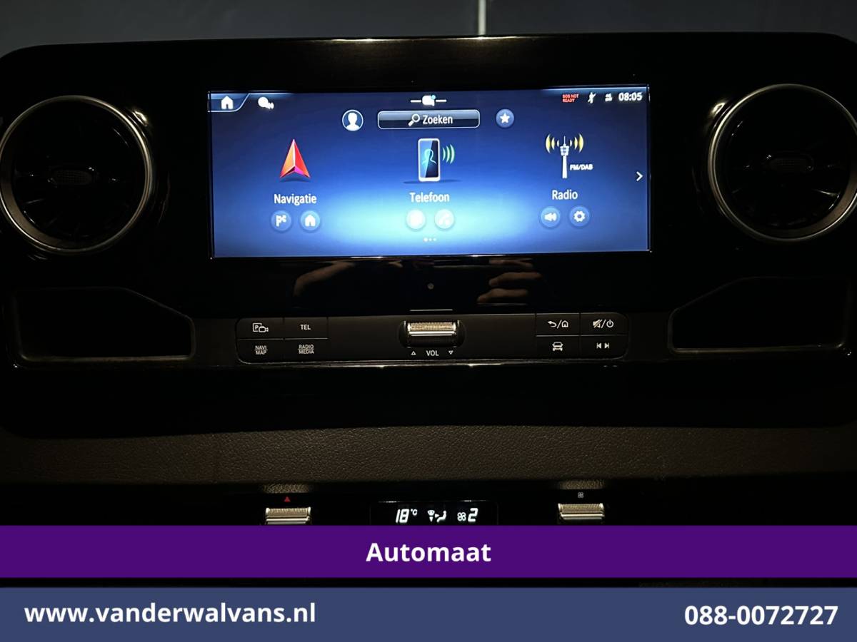 Mercedes-Benz Sprinter Mercedes-Benz Sprinter 317 CDI 170pk 9G-Tronic Automaat L2H2 Facelift Euro6 Airco | Camera | Navigatie | LED | Chauffeursstoel Cruisecontrol, Stoelverwarming, 270 Graden Achterdeuren, Parkeersensoren, Bijrijdersbank